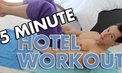 Davey Wavey’s Insane 5-Minute Hotel Room Workout