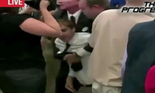 Equality Protester Dragged Out of Santorum Event