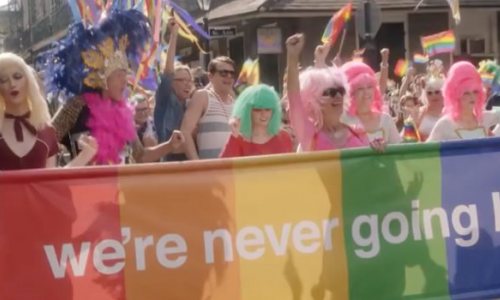 Mardi Gras Kicks off with LGBTQ Backwards Parade March